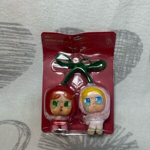 Pop Mart Crybaby Crying For Love Vinyl Plush Love You Cherry Much New damged box
